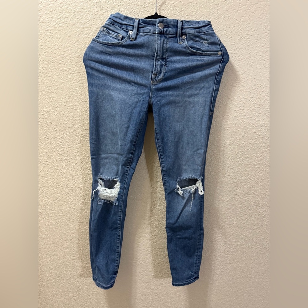 Good American Distressed Jeans